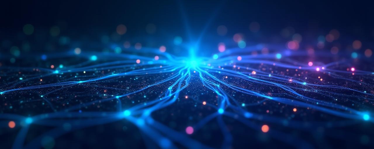 Abstract digital network graphic for fintech case study