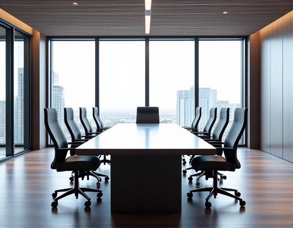 A modern and professional meeting room at Ubseal Legal Group's office